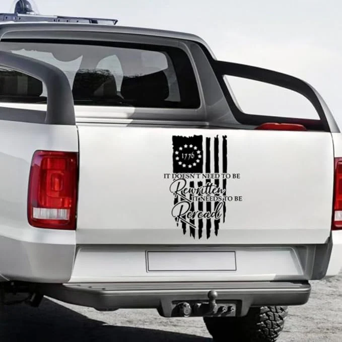 It Doesn't Need to be Rewritten America Car Decal Sticker TH10 896761 - Image 2