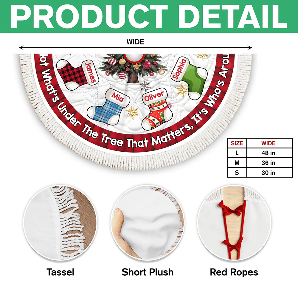 It's Not What Under The Tree That Matters Christmas Tree Skirt TH10 896331 - Image 7