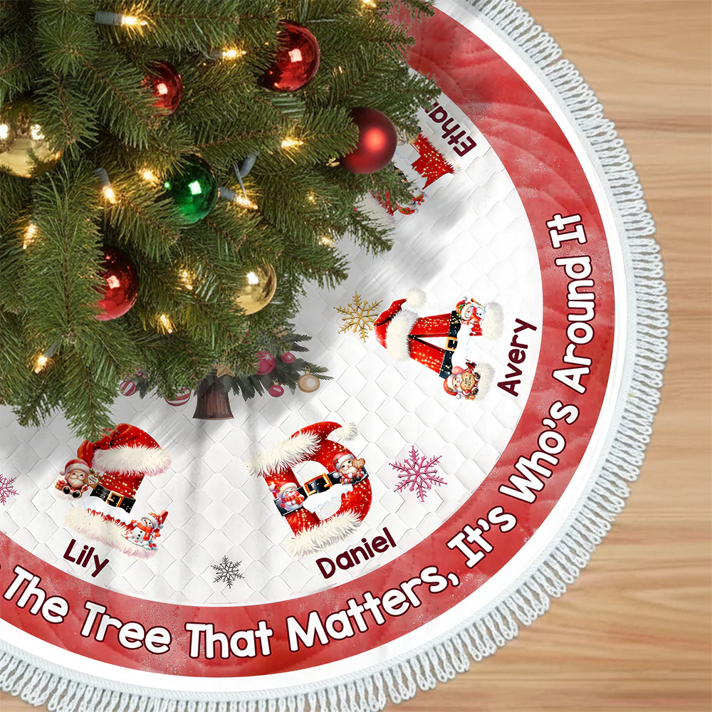 Joy Wrapped Around Us Christmas Tree Skirt TH10 896329 - Image 2