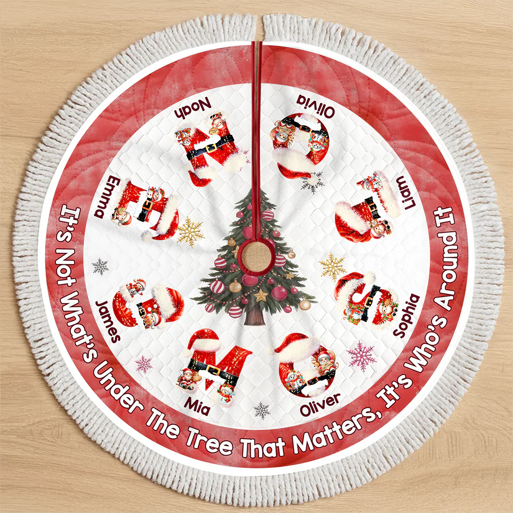 Joy Wrapped Around Us Christmas Tree Skirt TH10 896329 - Image 3
