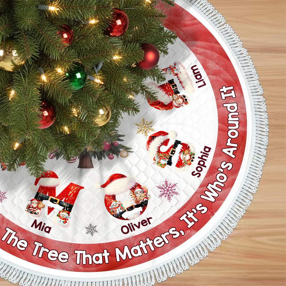 Joy Wrapped Around Us Christmas Tree Skirt TH10 896329 - Image 5