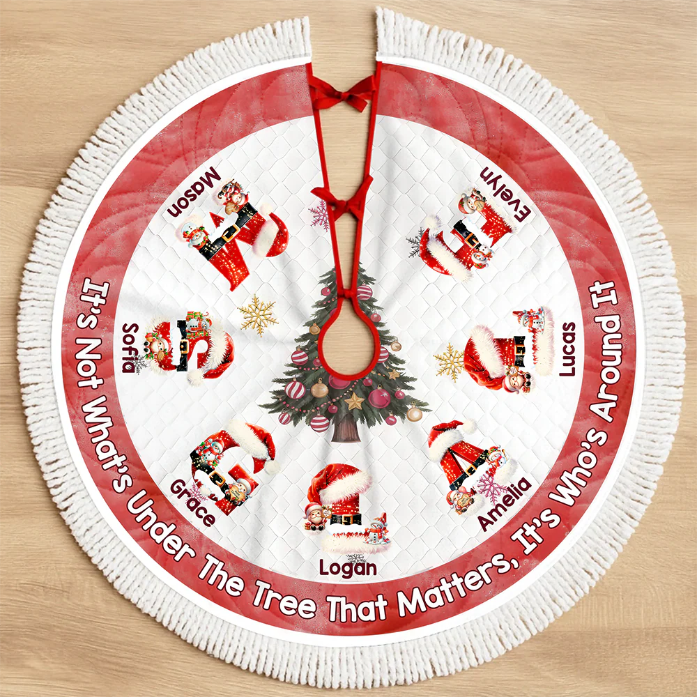 Joy Wrapped Around Us Christmas Tree Skirt TH10 896329 - Image 6