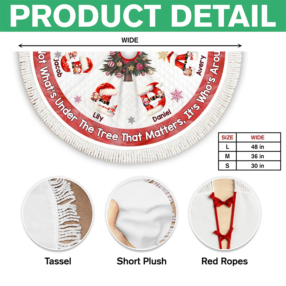 Joy Wrapped Around Us Christmas Tree Skirt TH10 896329 - Image 7