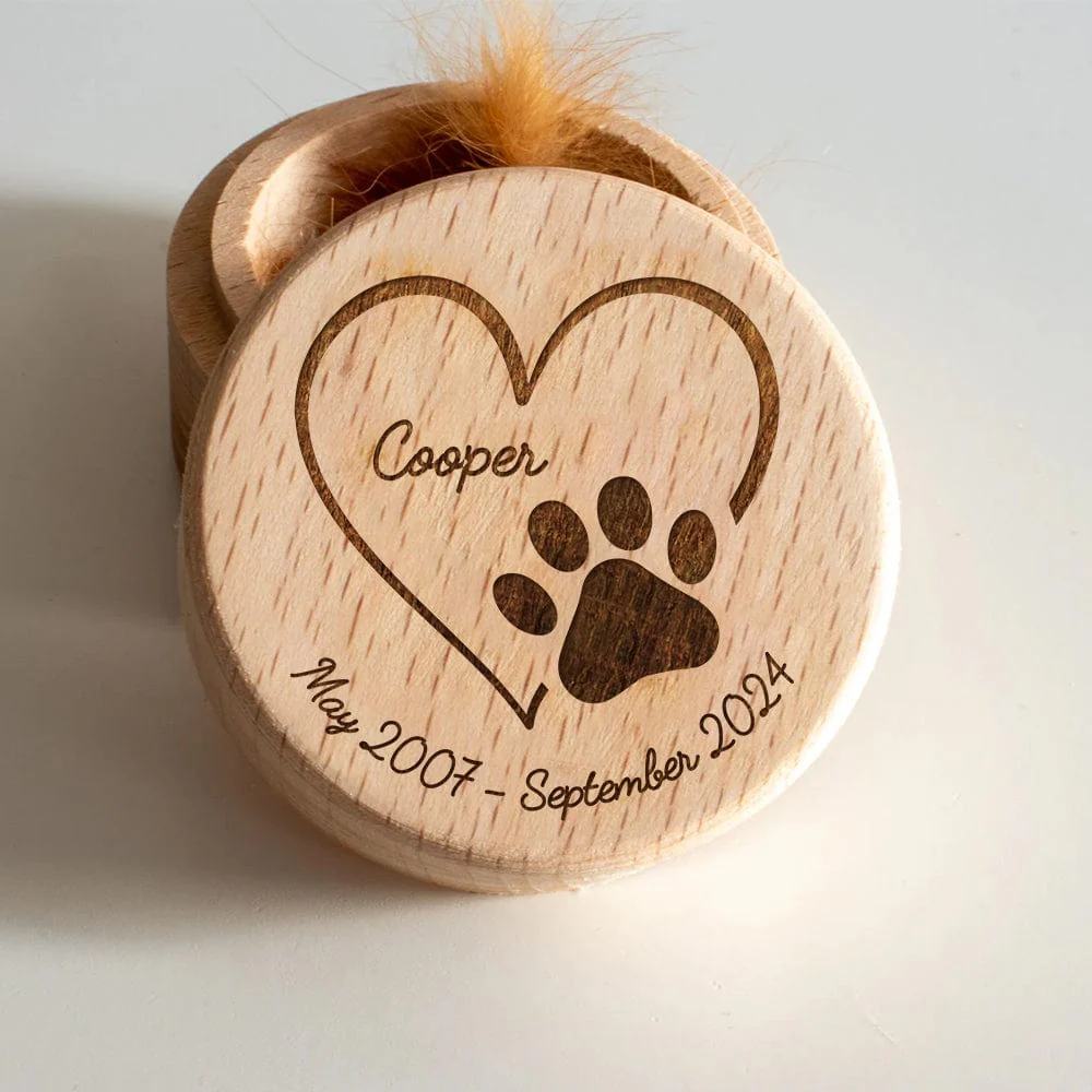 Keep Your Memorial With Dog Wooden Keepsake K228 890025 - Image 3