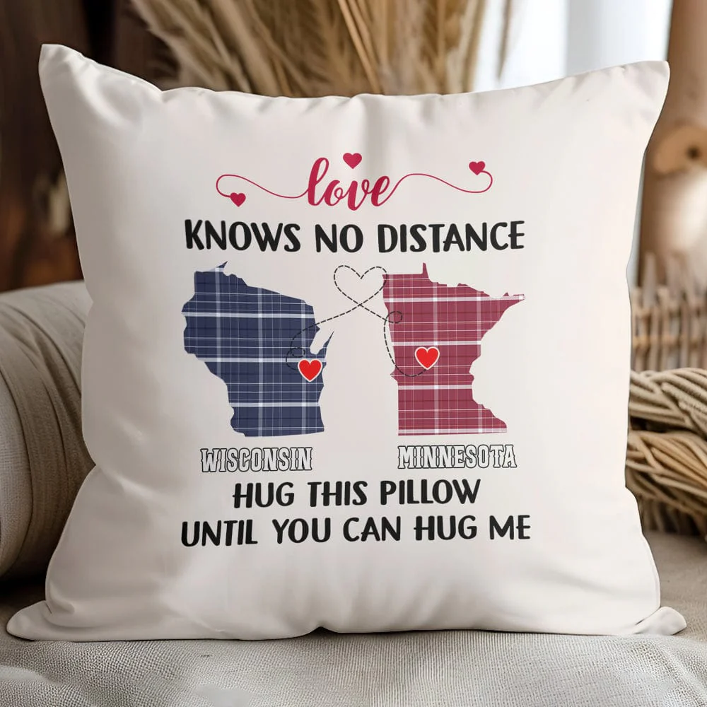 Love Knows No Distance Couple Pillow TH10 892343 - Image 7