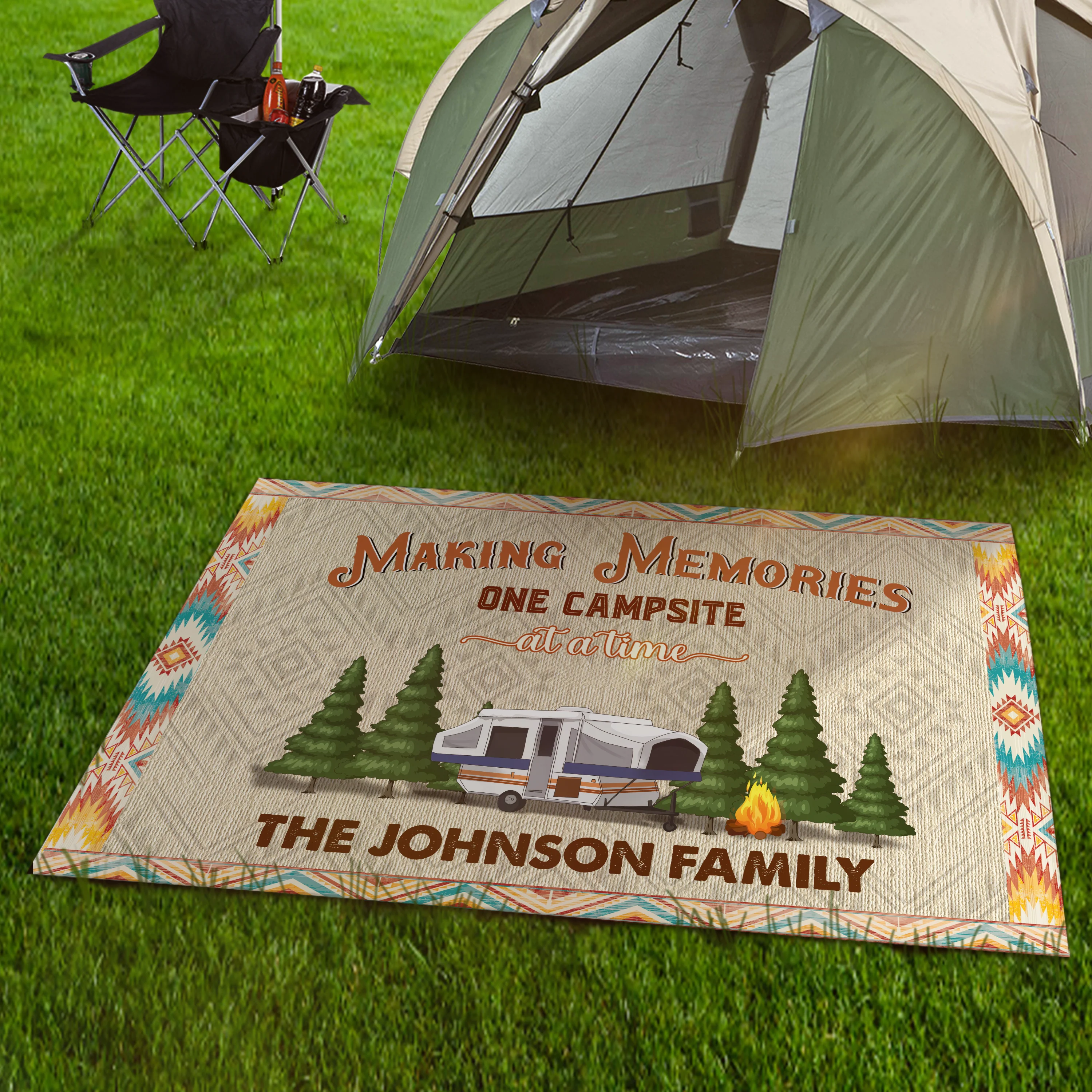Making Memories One Campsite At A Time For Camper Patio Mat TH10 894153 - Image 3