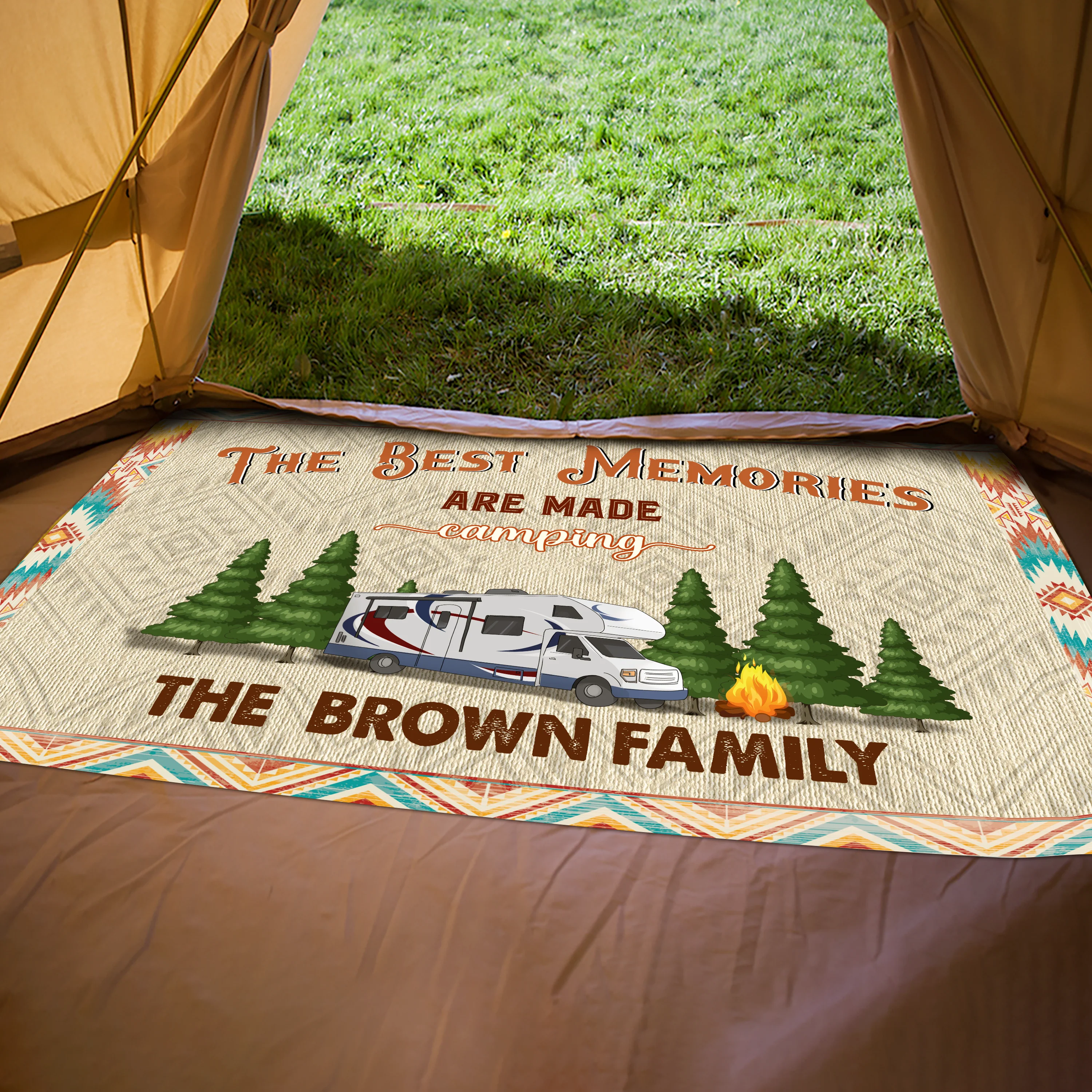 Making Memories One Campsite At A Time For Camper Patio Mat TH10 894153 - Image 6