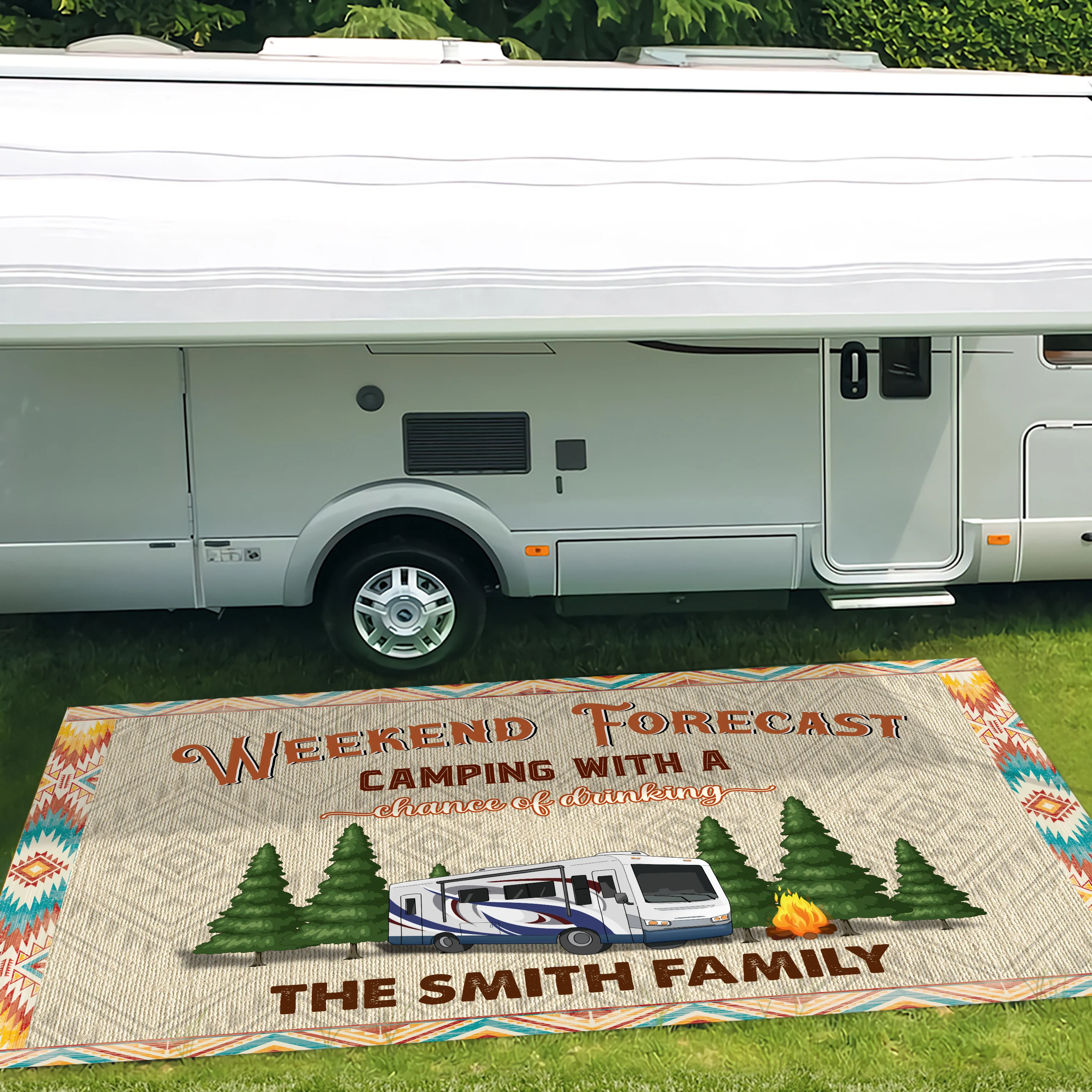 Making Memories One Campsite At A Time For Camper Patio Mat TH10 894153 - Image 7
