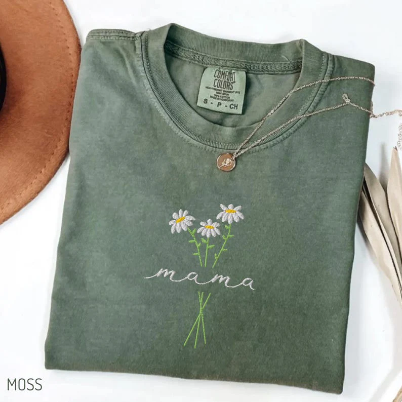 Mama Comfort Colors Shirt, Floral Mom Shirt, Mother’s Day Gift TH10 169159