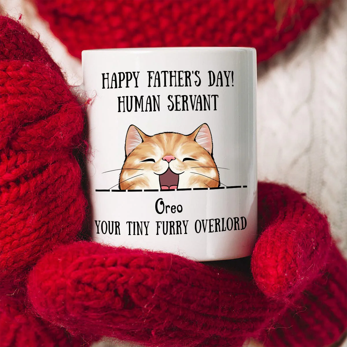 Merry Christmas Human Servant To Cat Lover Mug TH10 892189 - Image 5