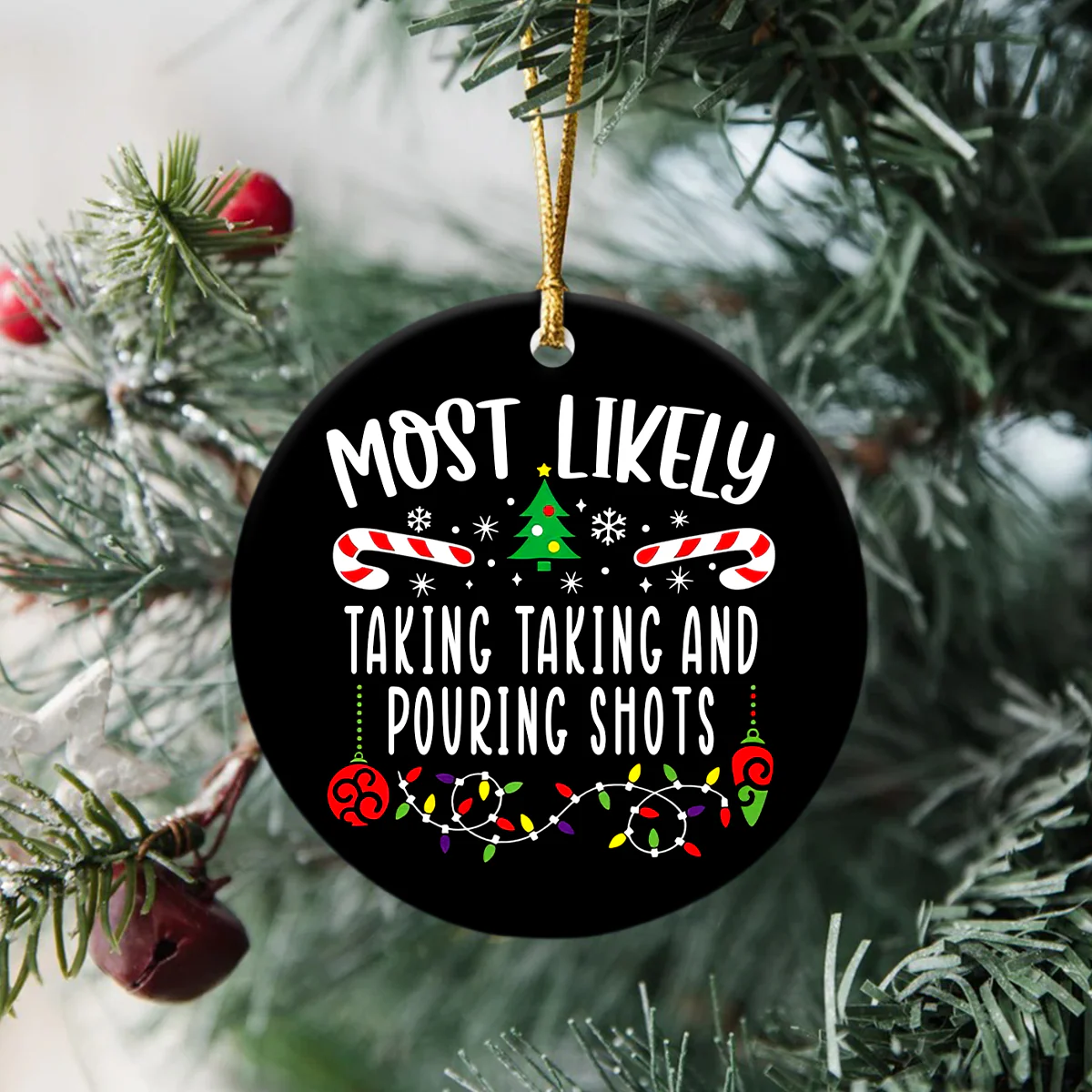 Most Likely To Ceramic Ornament Personalized Christmas Gift TH10 894899 - Image 2