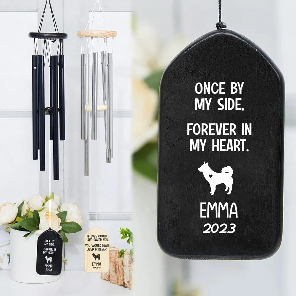 No Longer By My Side But Forever In My Heart Dog Wind Chimes Personalized Gift TA29 889987 - Image 5