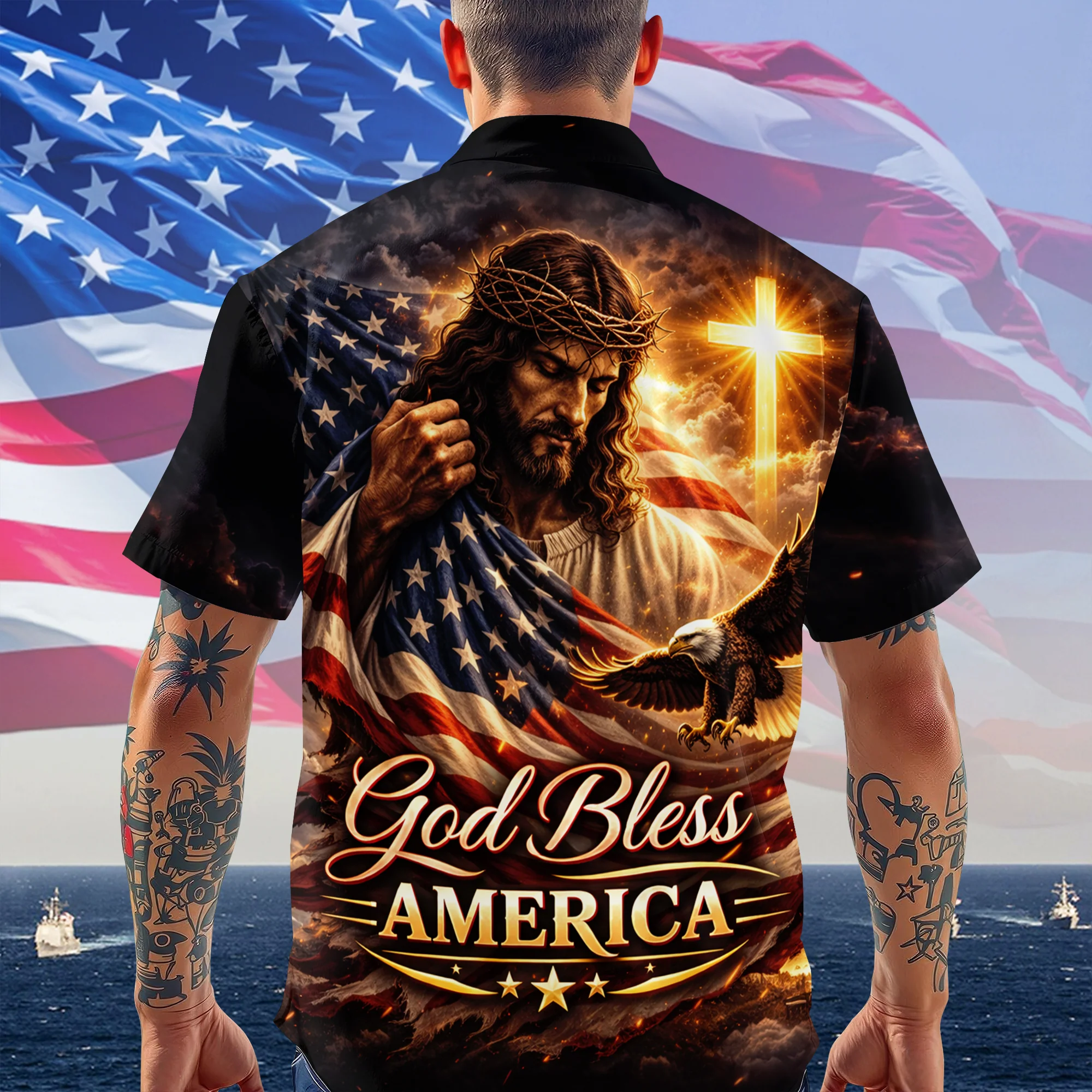 One Nation Under God Hawaii Shirt TH10 169261 - Image 6