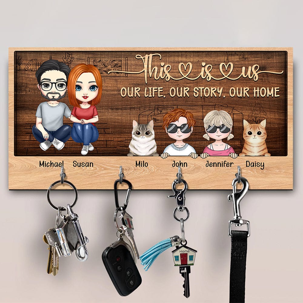 Our Life Our Story Our Home Family Key Holder TA29 890275