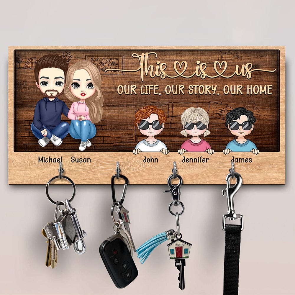 Our Life Our Story Our Home Family Key Holder TA29 890275 - Image 4