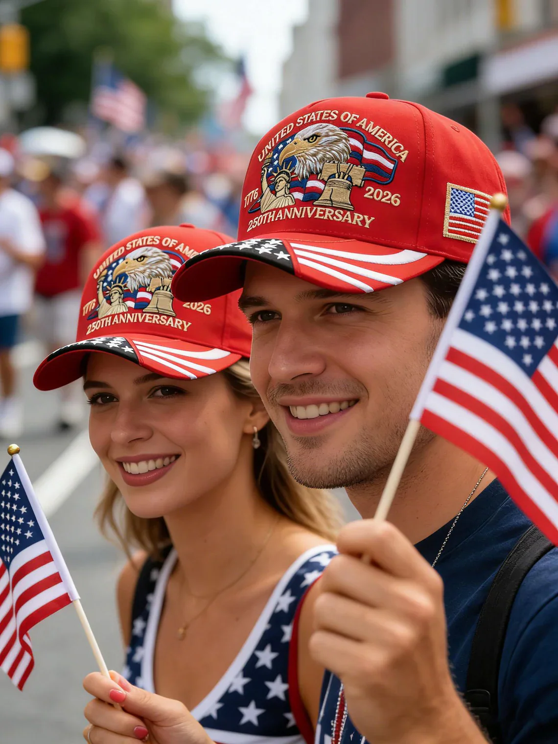 Patriotic Eagle & Liberty – United States 250th Anniversary Embroidered Cap TH10 170047 - Image 5