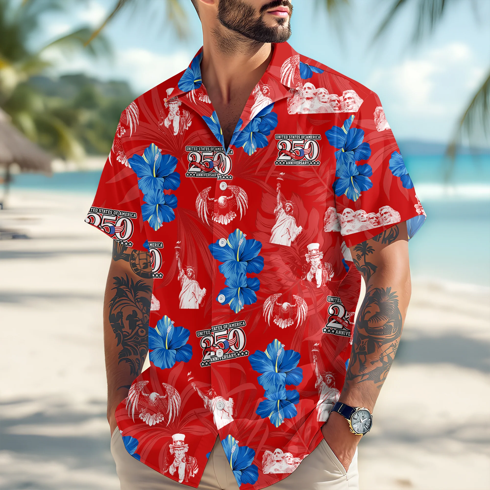 Personalized 250 Anniversary 1776-2026 Hawaii Shirt TH10 898867 - Image 3