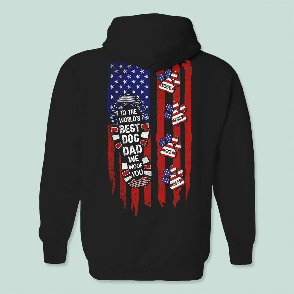 Personalized Best Dog Dad 4th Of July Shirt TA29 889413 - Image 3