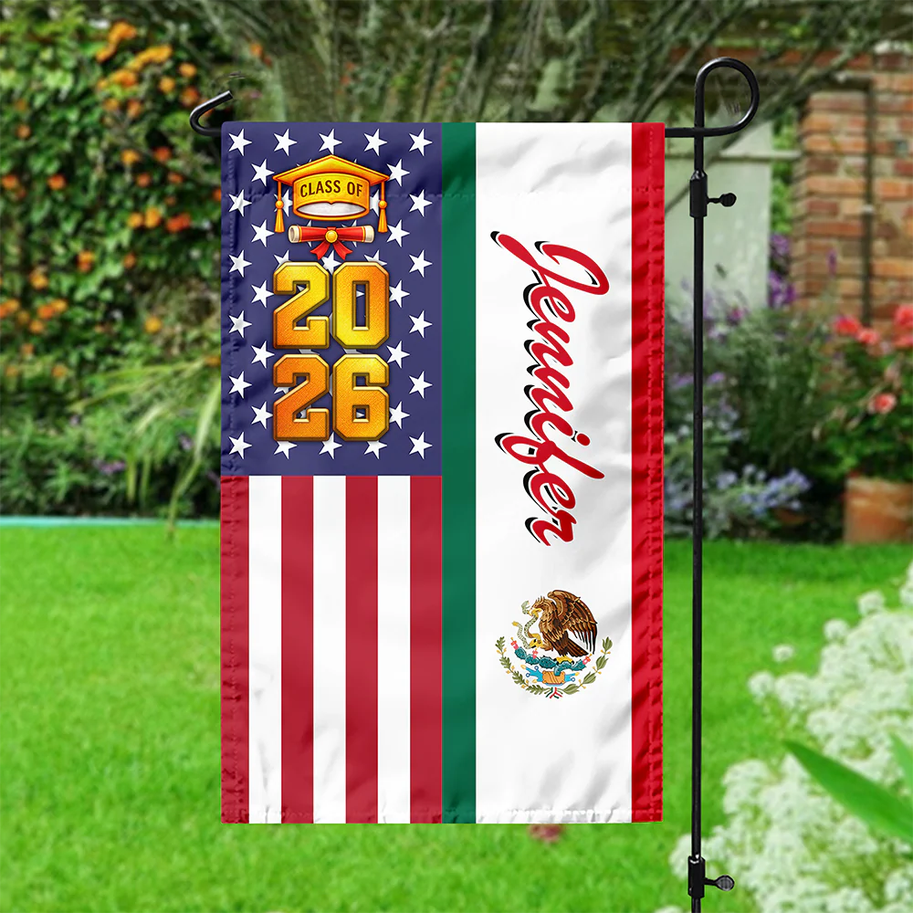 Personalized Country Flag For Graduation Garden Flag TH10 169147 - Image 4