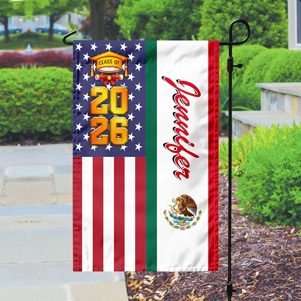 Personalized Country Flag For Graduation Garden Flag TH10 169147 - Image 5