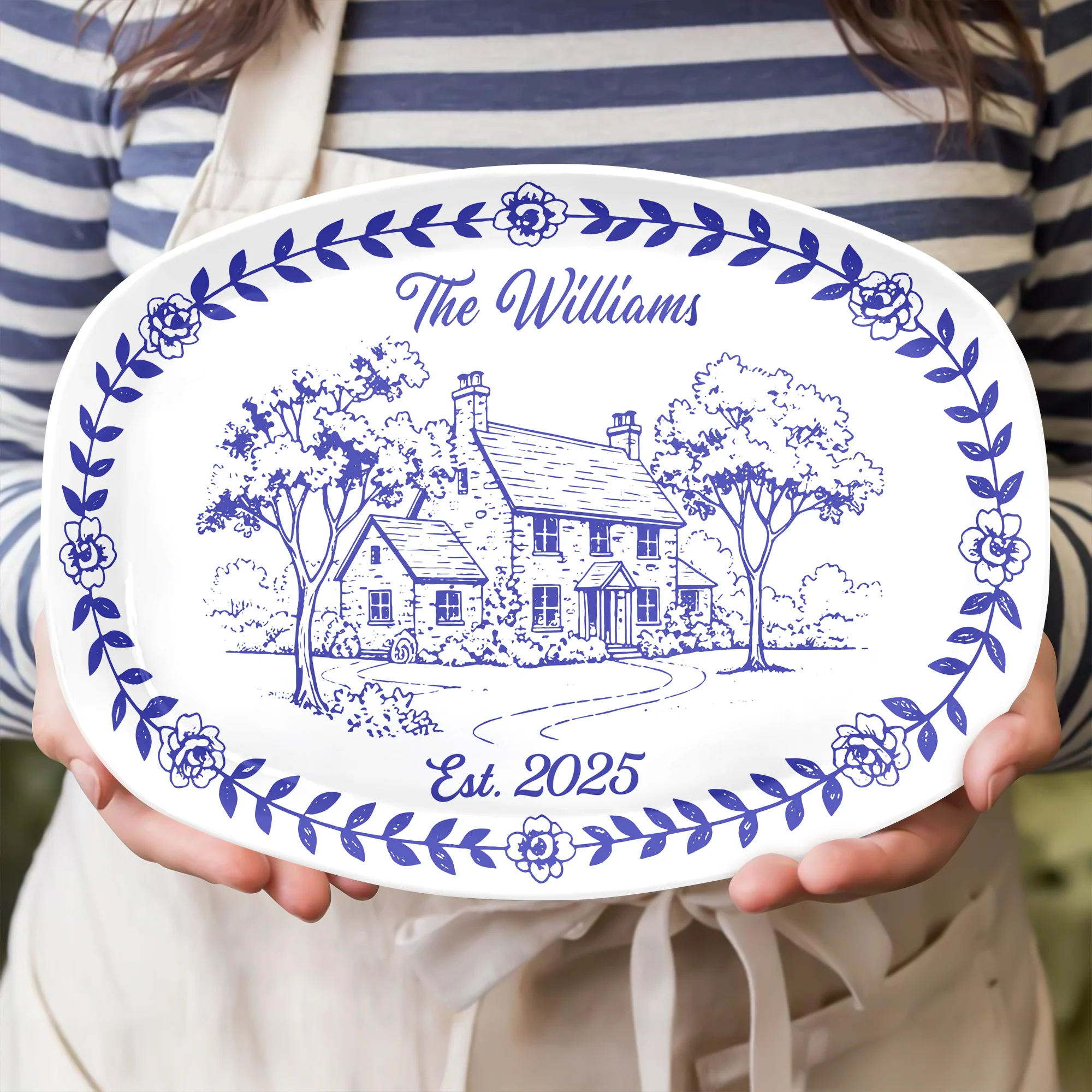 Personalized Custom Family Name Platter TH10 896825 - Image 3