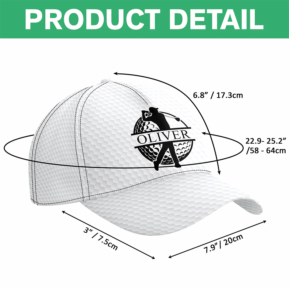 Personalized Custom Name AOP Cap For Golf Lover TH10 898125 - Image 6