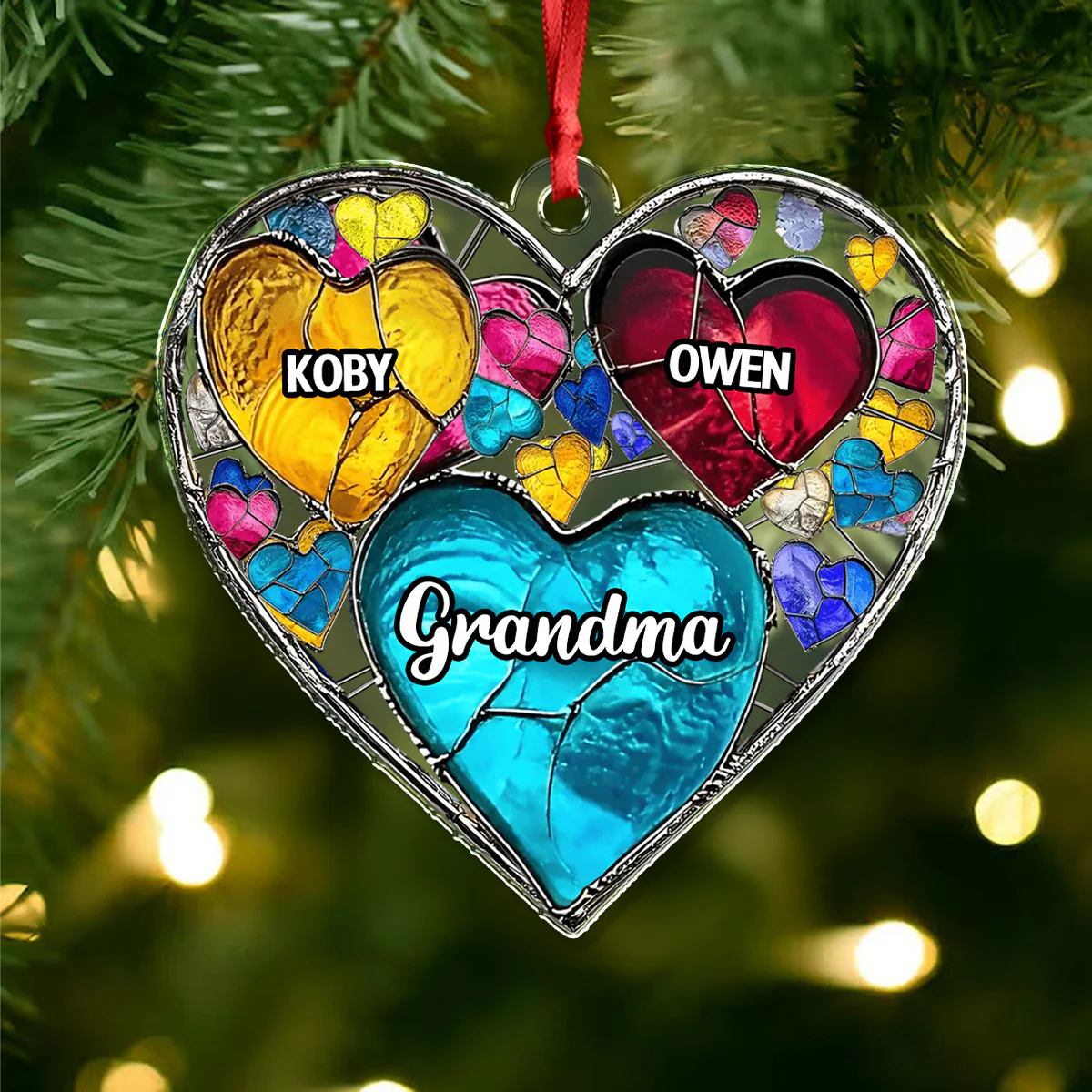 Personalized Custom Name Grandma And Kids Acrylic Ornament TH10 896075 - Image 4