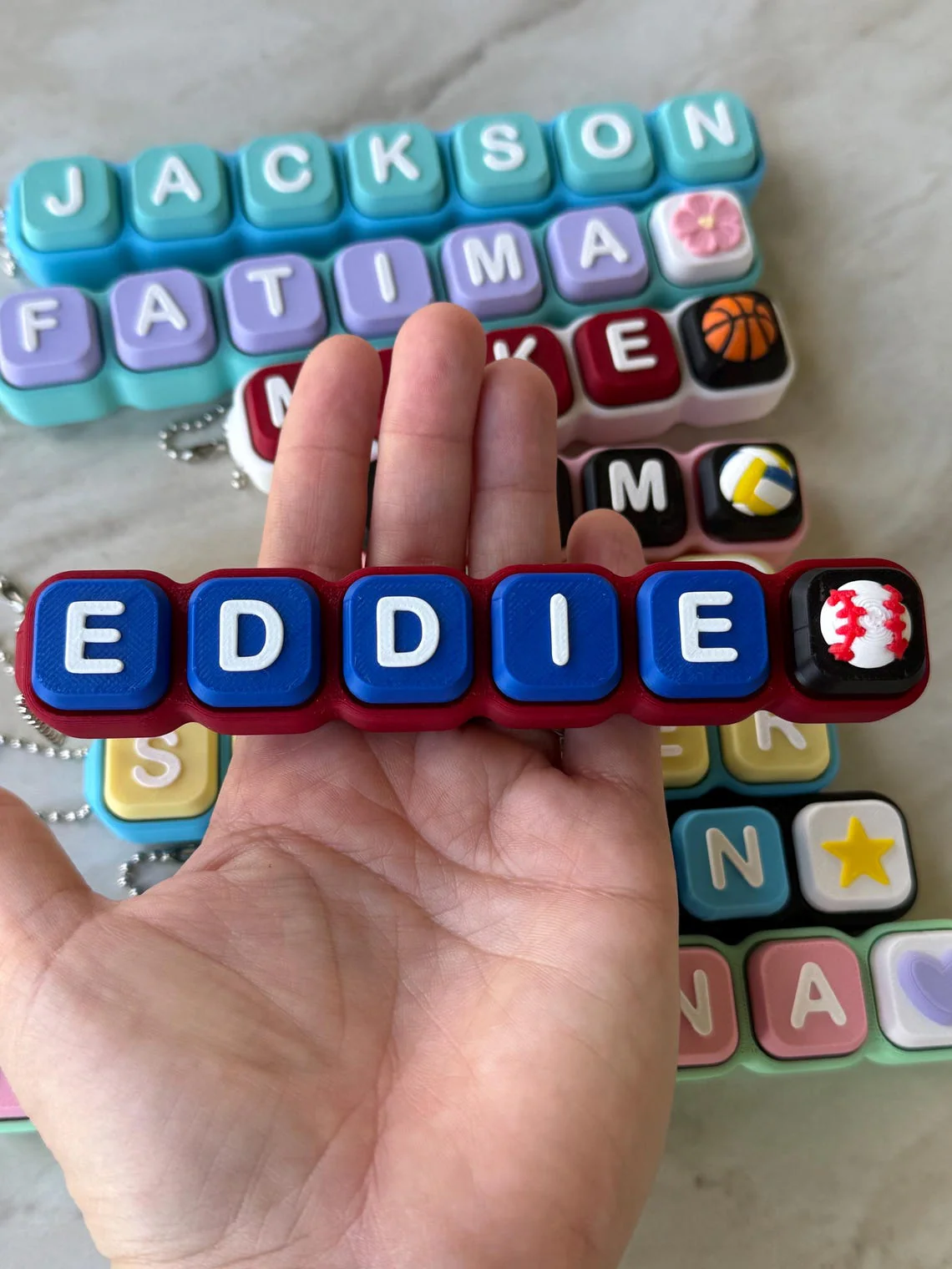 Personalized Custom Name Keycaps Clicker Keychain TH10 170485 - Image 6