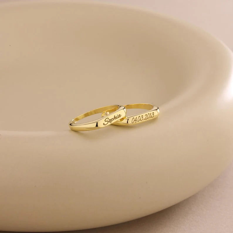 Personalized Custom Name Ring, Engraved Ring, Name Jewelry, Ring for Women, Gift For Her TH10 169411 - Image 4