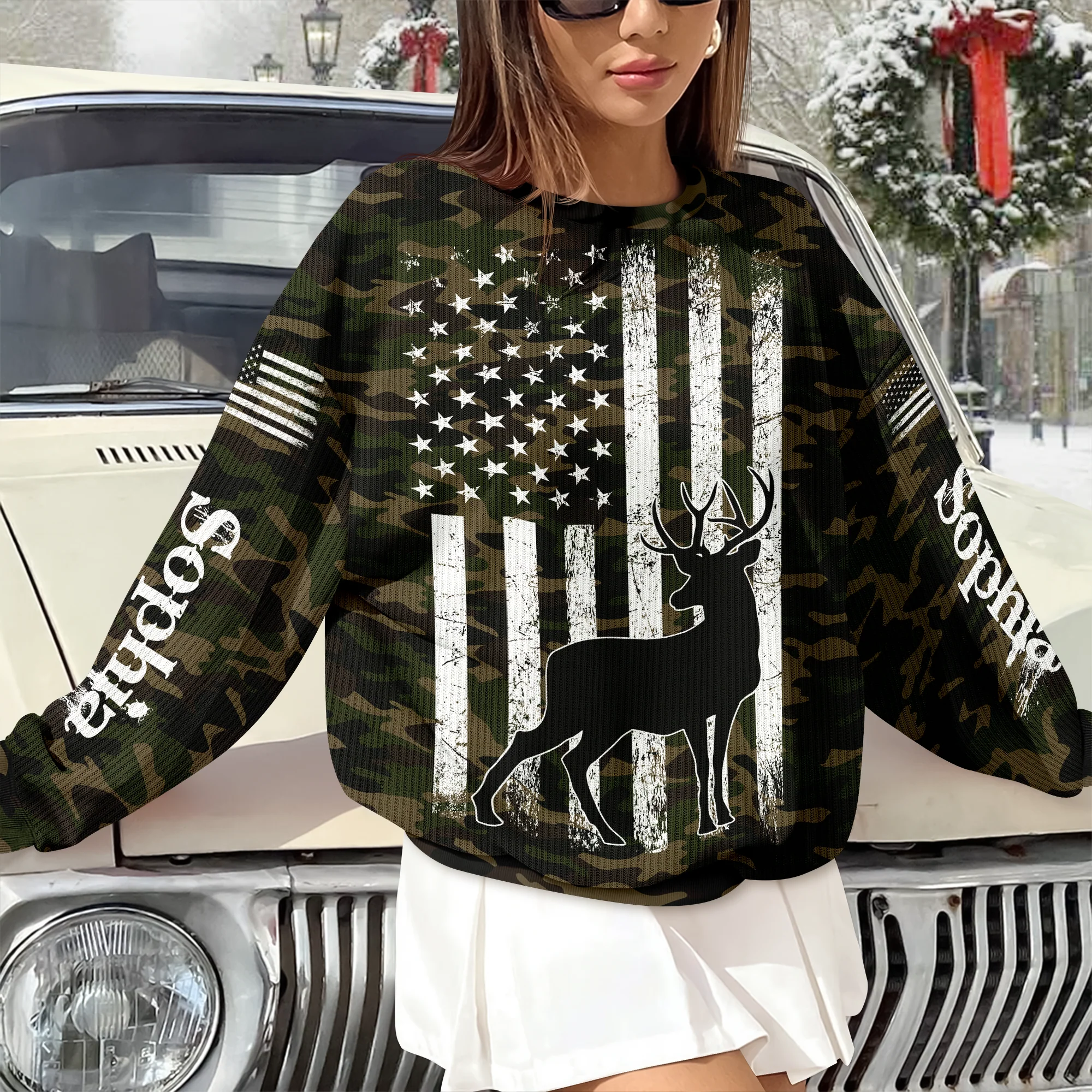 Personalized Custom Name Ugly Sweater For Hunter TH10 896495 - Image 7
