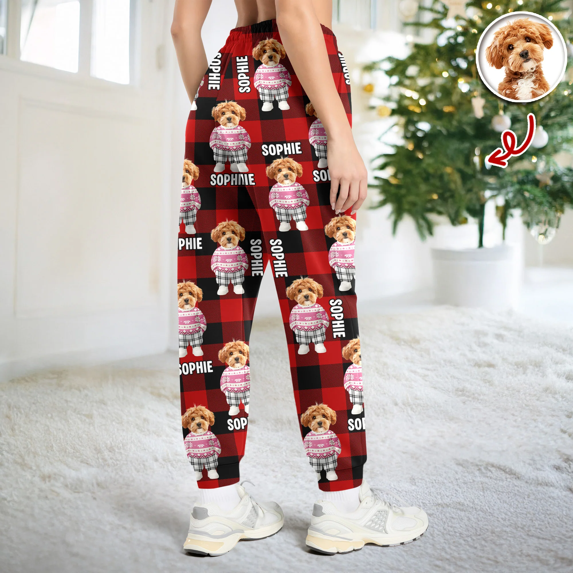 Personalized Dog Cat Xmas Clothes Sweatpants For Dog Lover TH10 896777 - Image 6