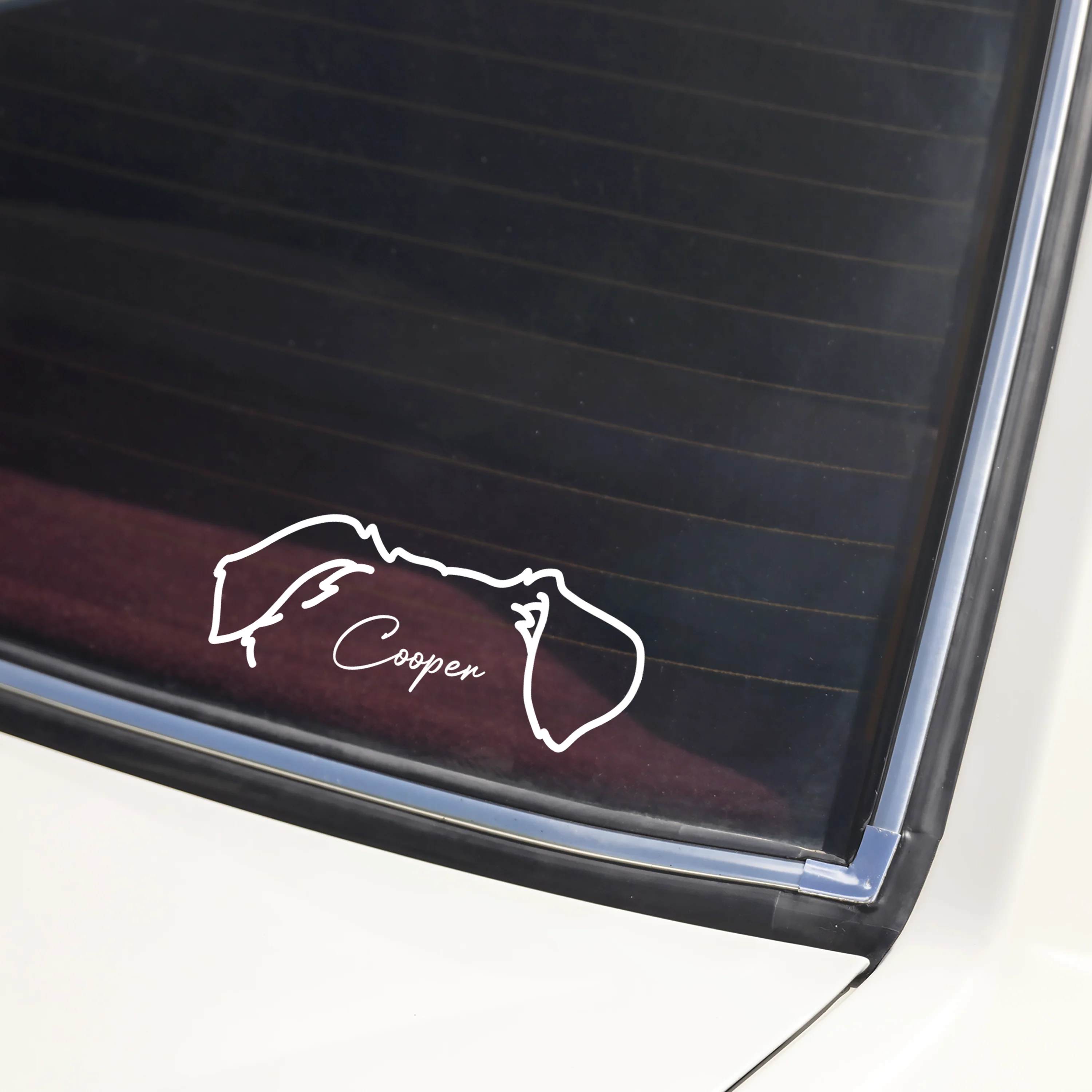 Personalized Dog Clipart Car Window Decal Sticker Gift For Pet Lovers TH10 898399 - Image 3