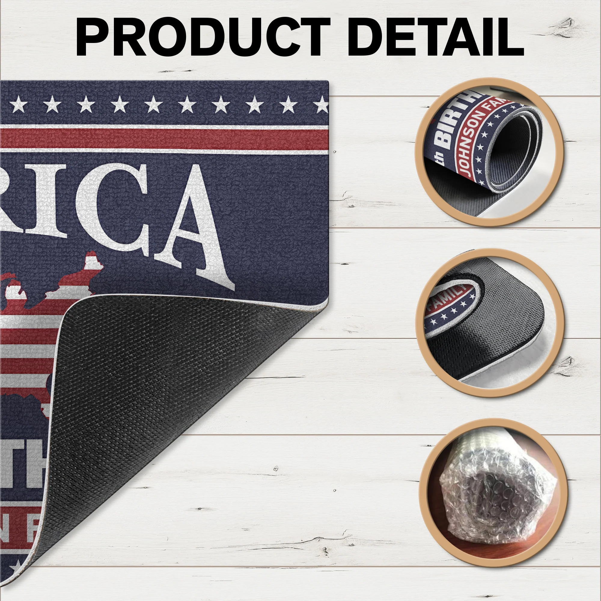 Personalized Family Name America 250th Anniversary Doormat TH10 898435 - Image 6