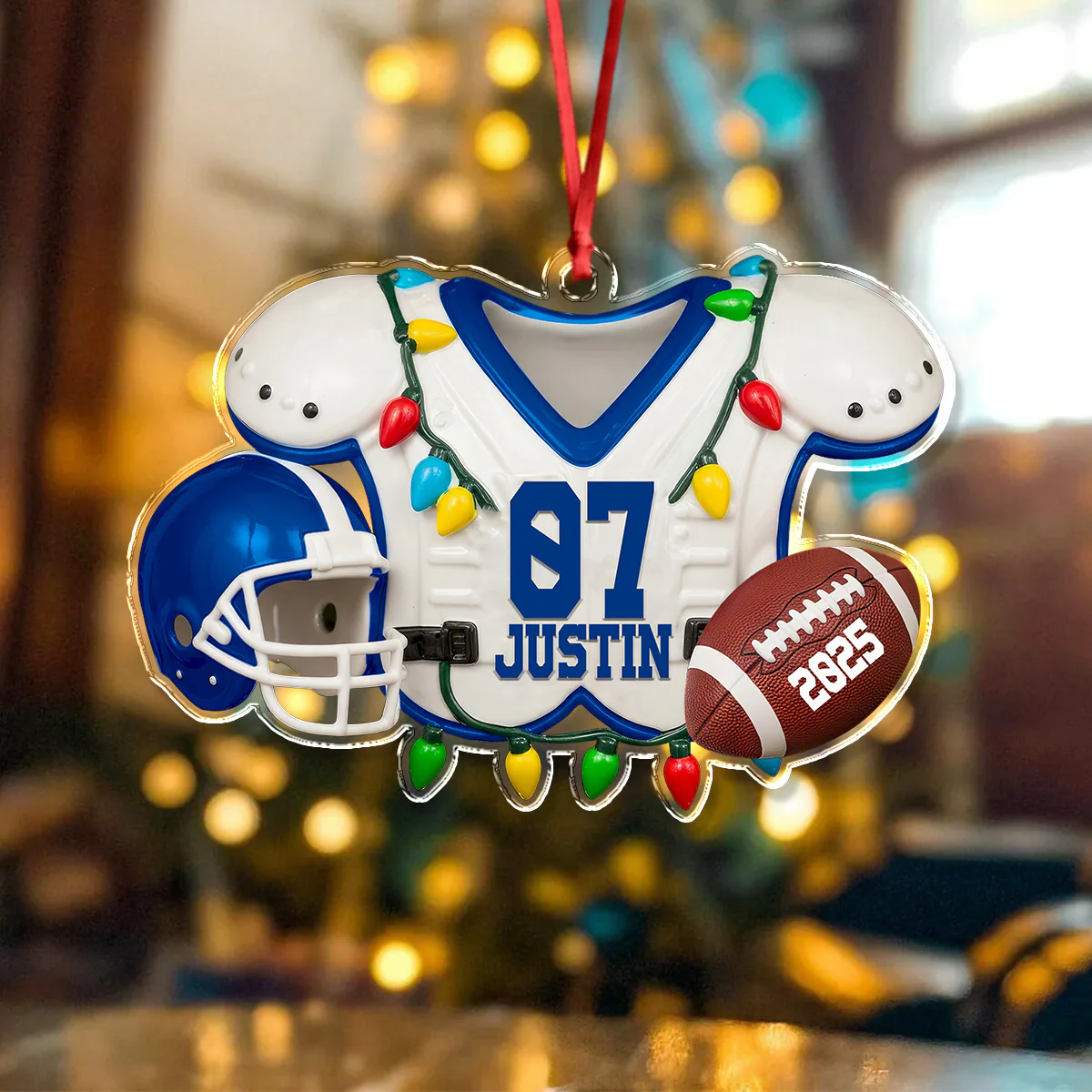 Personalized Gifts For American Football Lovers Christmas Acrylic Ornament TH10 894941 - Image 3