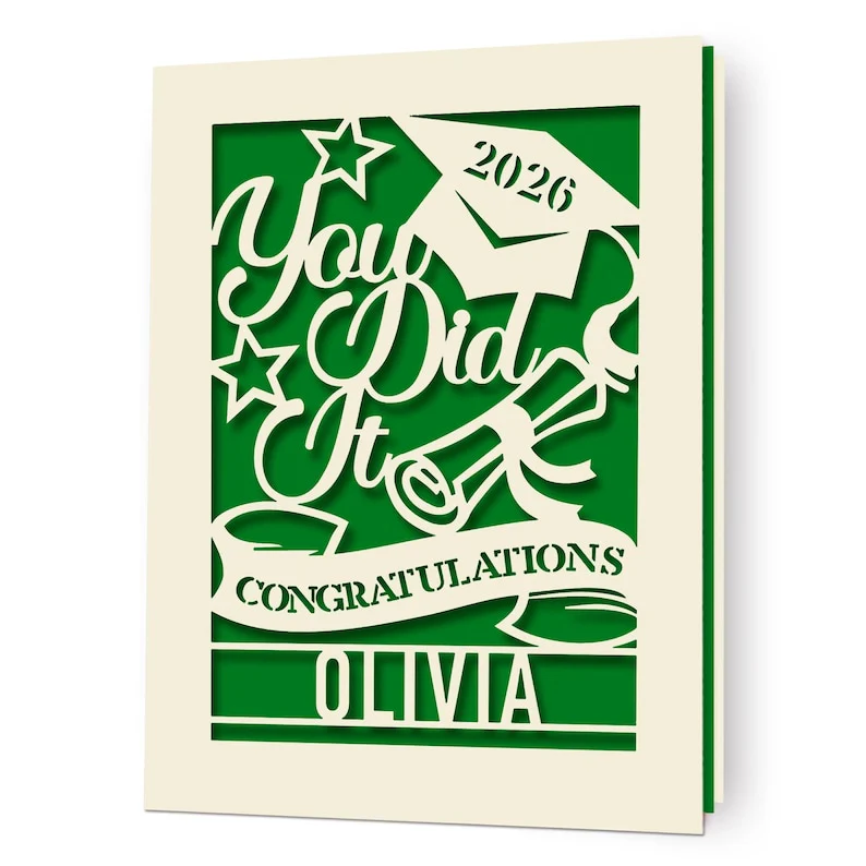 Personalized Graduation Cards for Graduates Students Friends Congratulation Class of 2026 Greeting Card TH10 169099 - Image 10