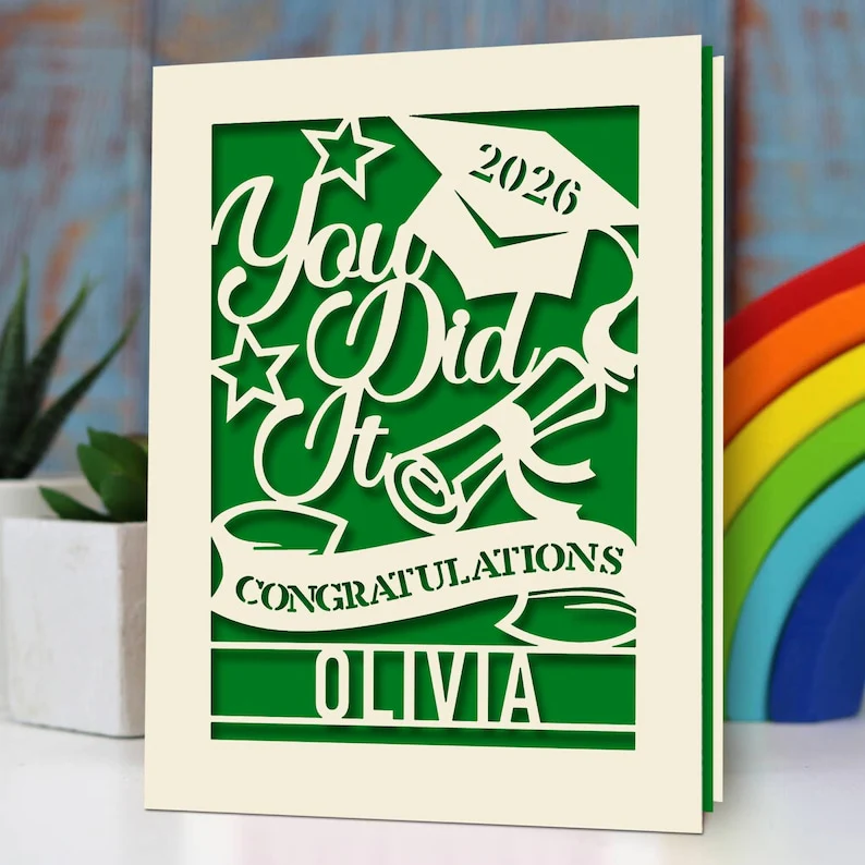 Personalized Graduation Cards for Graduates Students Friends Congratulation Class of 2026 Greeting Card TH10 169099 - Image 8
