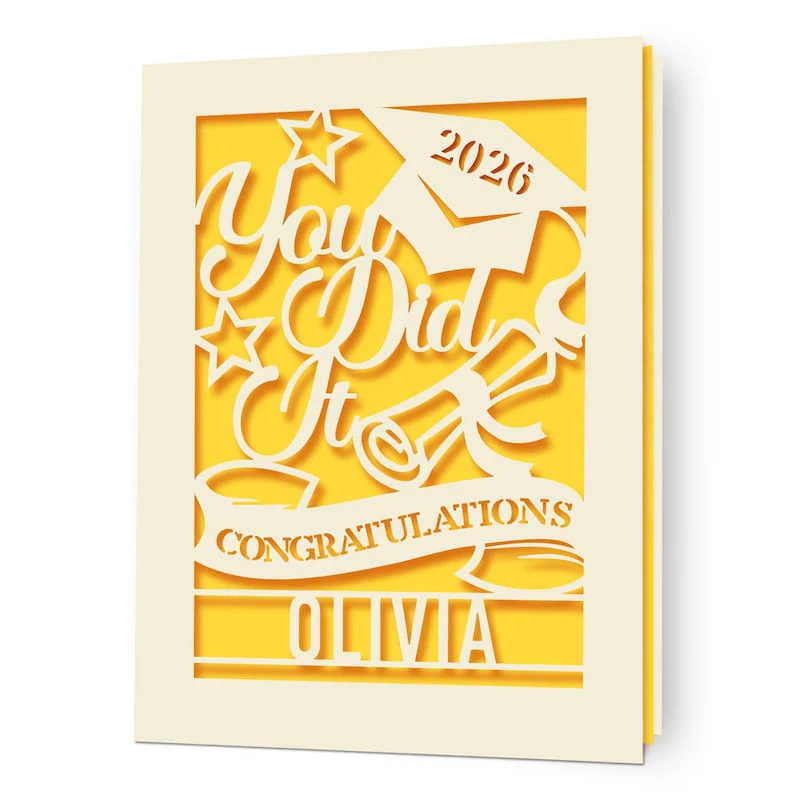 Personalized Graduation Cards for Graduates Students Friends Congratulation Class of 2026 Greeting Card TH10 169099 - Image 9