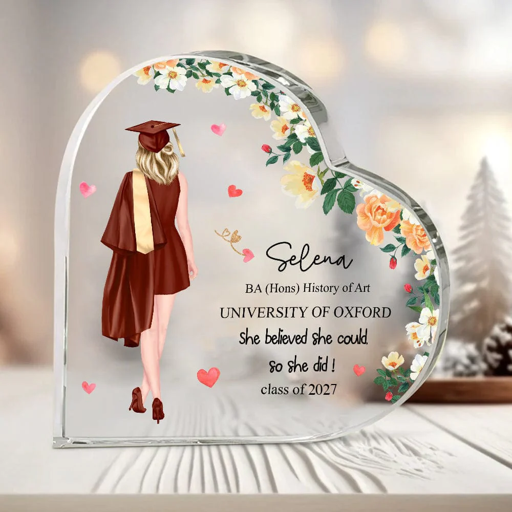 Personalized Graduation Girl Print Heart Acrylic DA199 890271 - Image 5