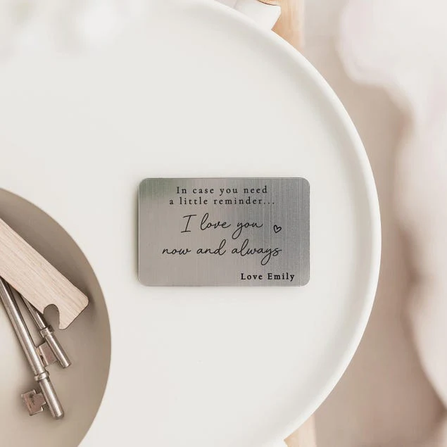 Personalized I Love You Now And Always Wallet Card Accessories For Men, Boyfriend Gift, Valentine's Day Gift TH10 898587 - Image 2