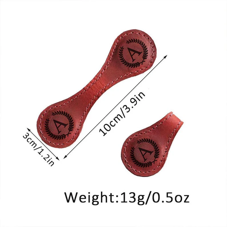 Personalized Leather Magnetic Bookmark TH10 896909 - Image 7