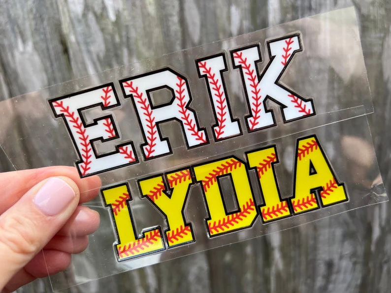 Personalized Little League Tball Name Ice Cream Drip Softball Baseball Drip Sticker TH10 169207 - Image 8