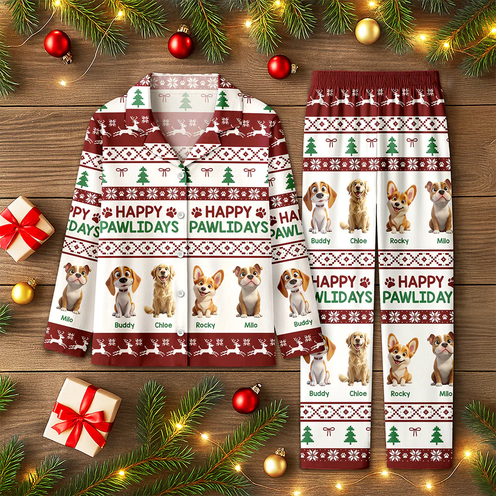 Personalized Merry Woofmas Pajamas Gift For Pet Lovers TH10 896487 - Image 3