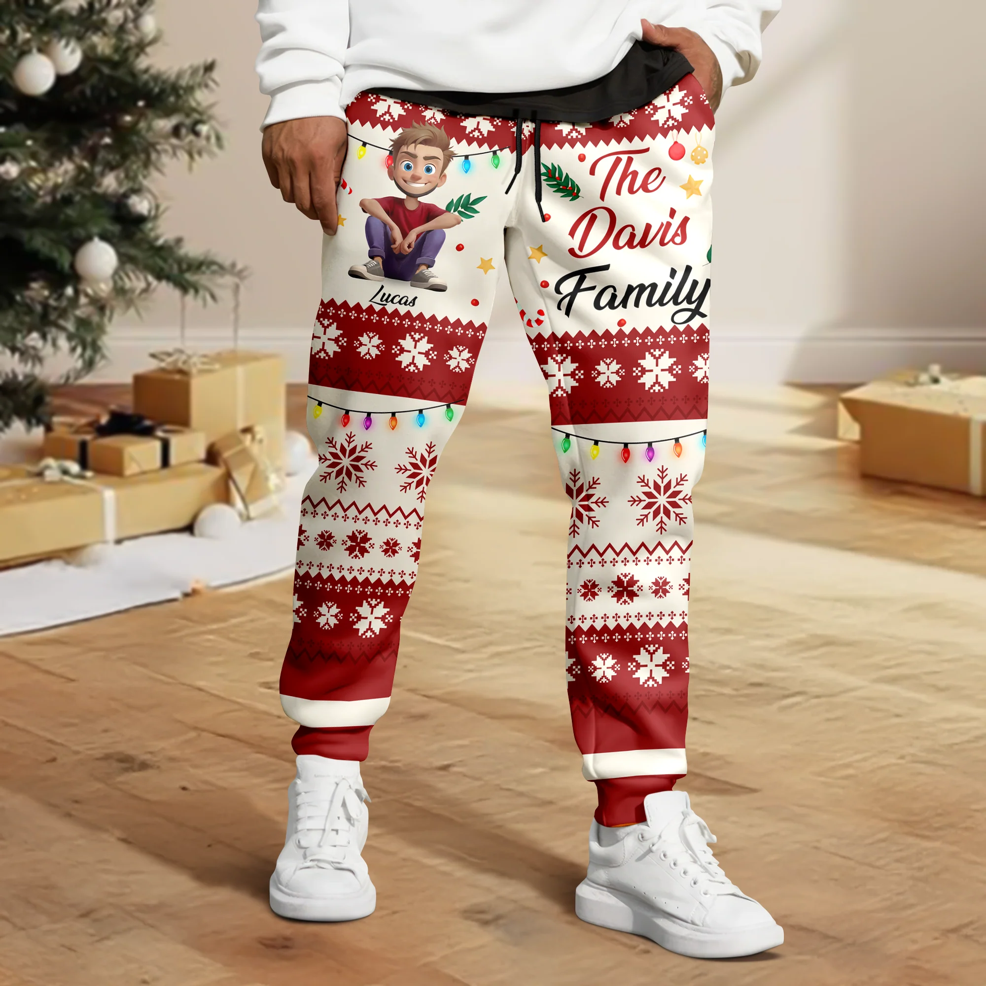 Personalized Our Family Sweatpants For Christmas TH10 896413 - Image 4