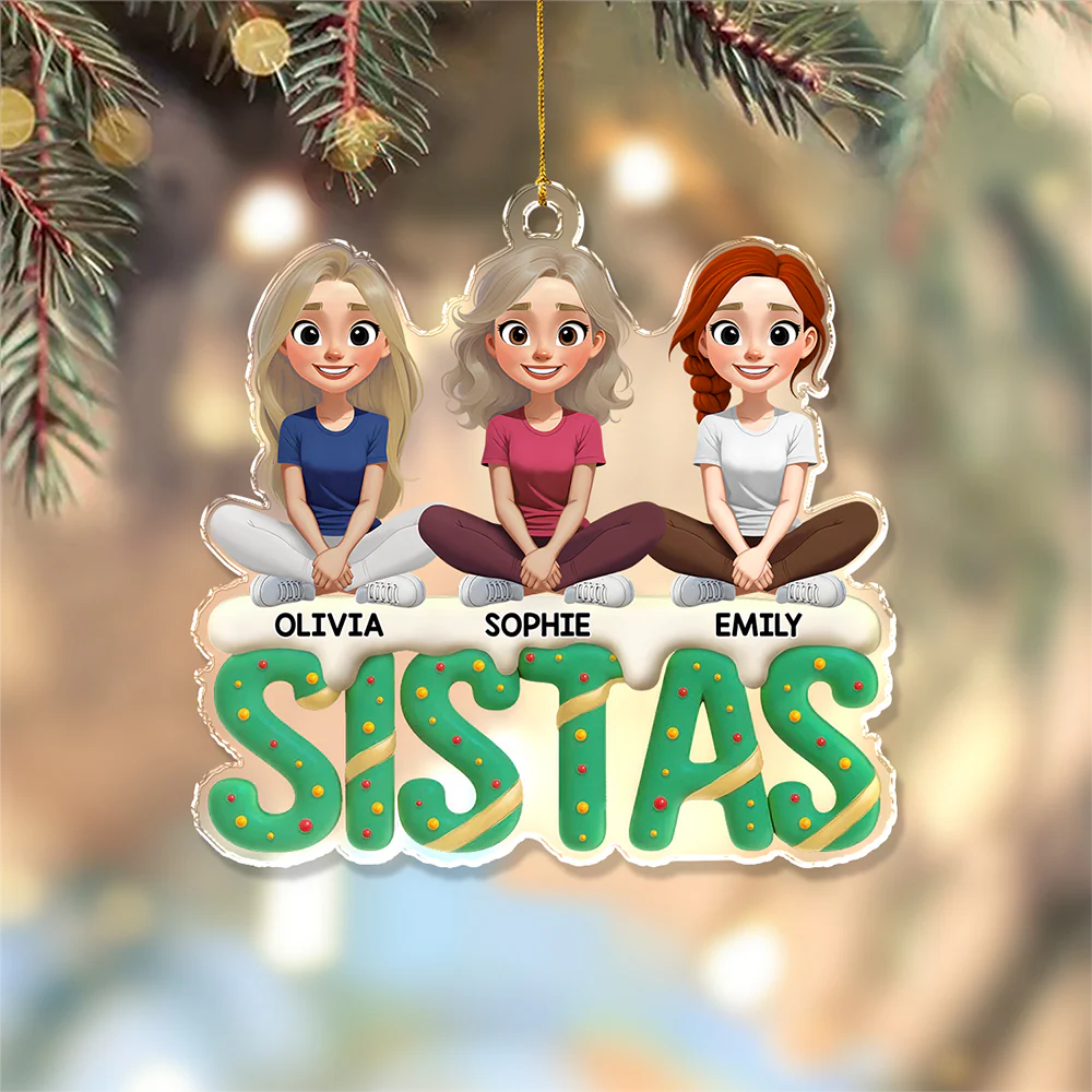 Personalized Sister For Life Acrylic Ornament TH10 896423 - Image 5