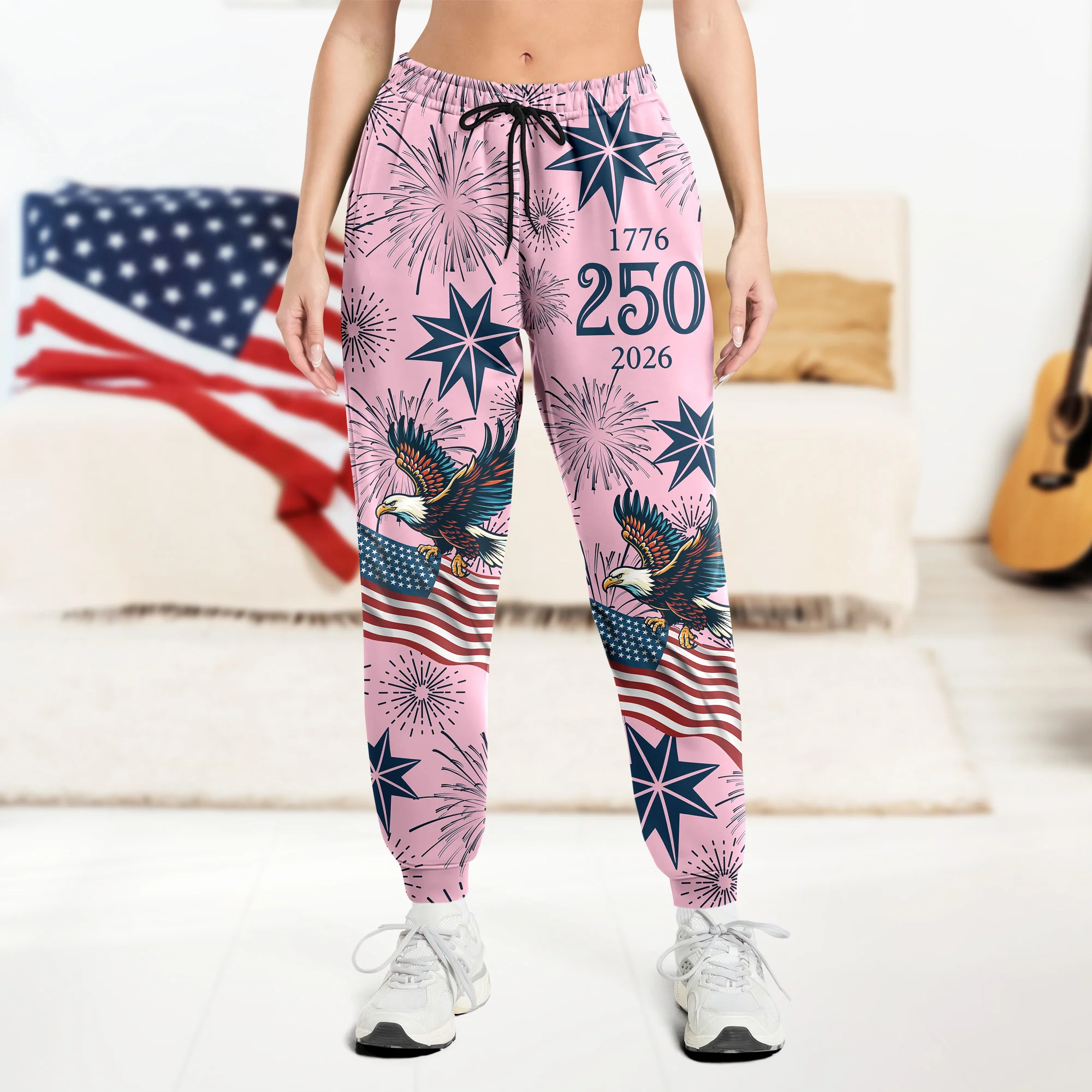 Personalized USA 250 Anniversary Eagle 1776-2026 Sweatpants TH10 898627 - Image 6