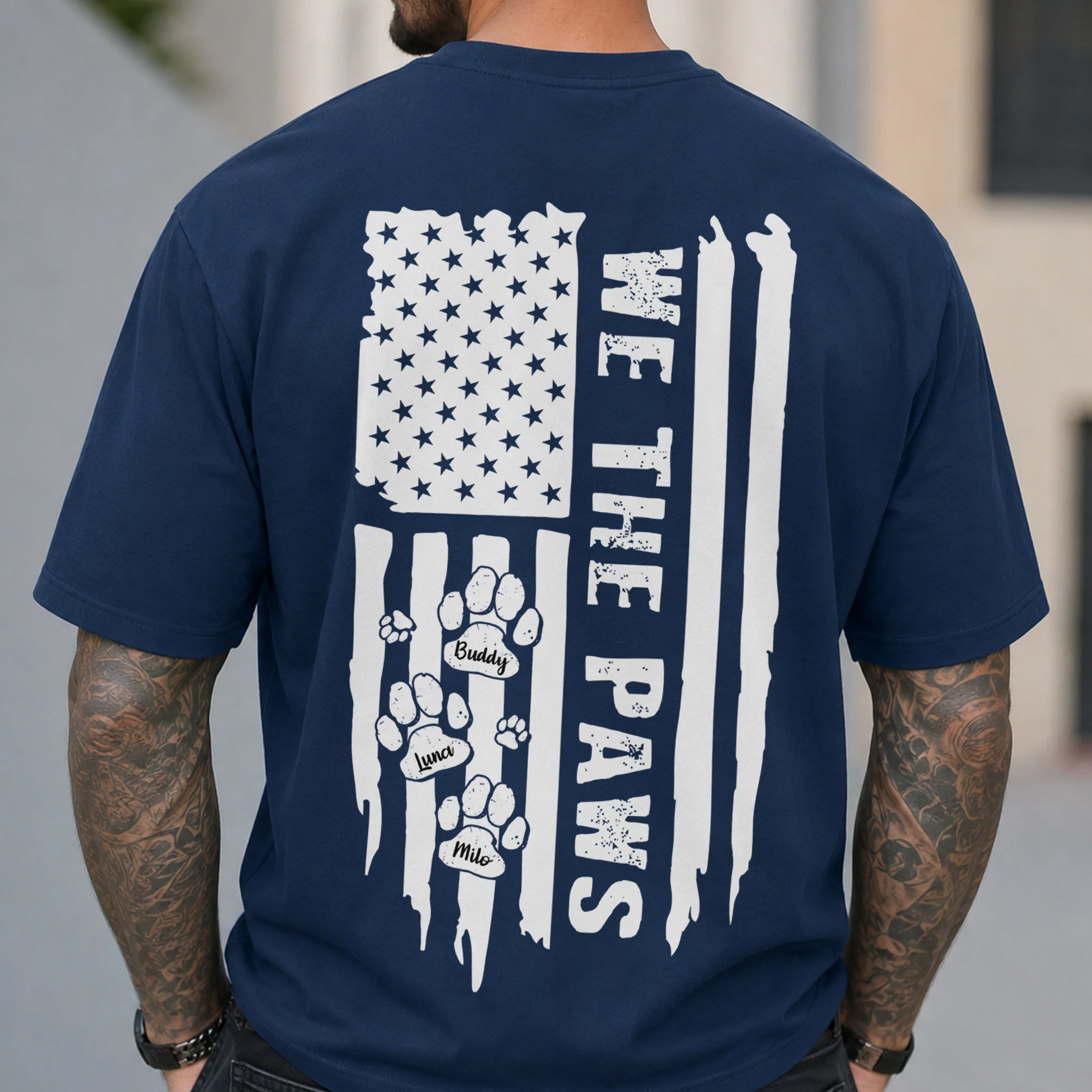 Personalized We The Paws Back Comfort Shirt For Dog Lover TH10 170163 - Image 4