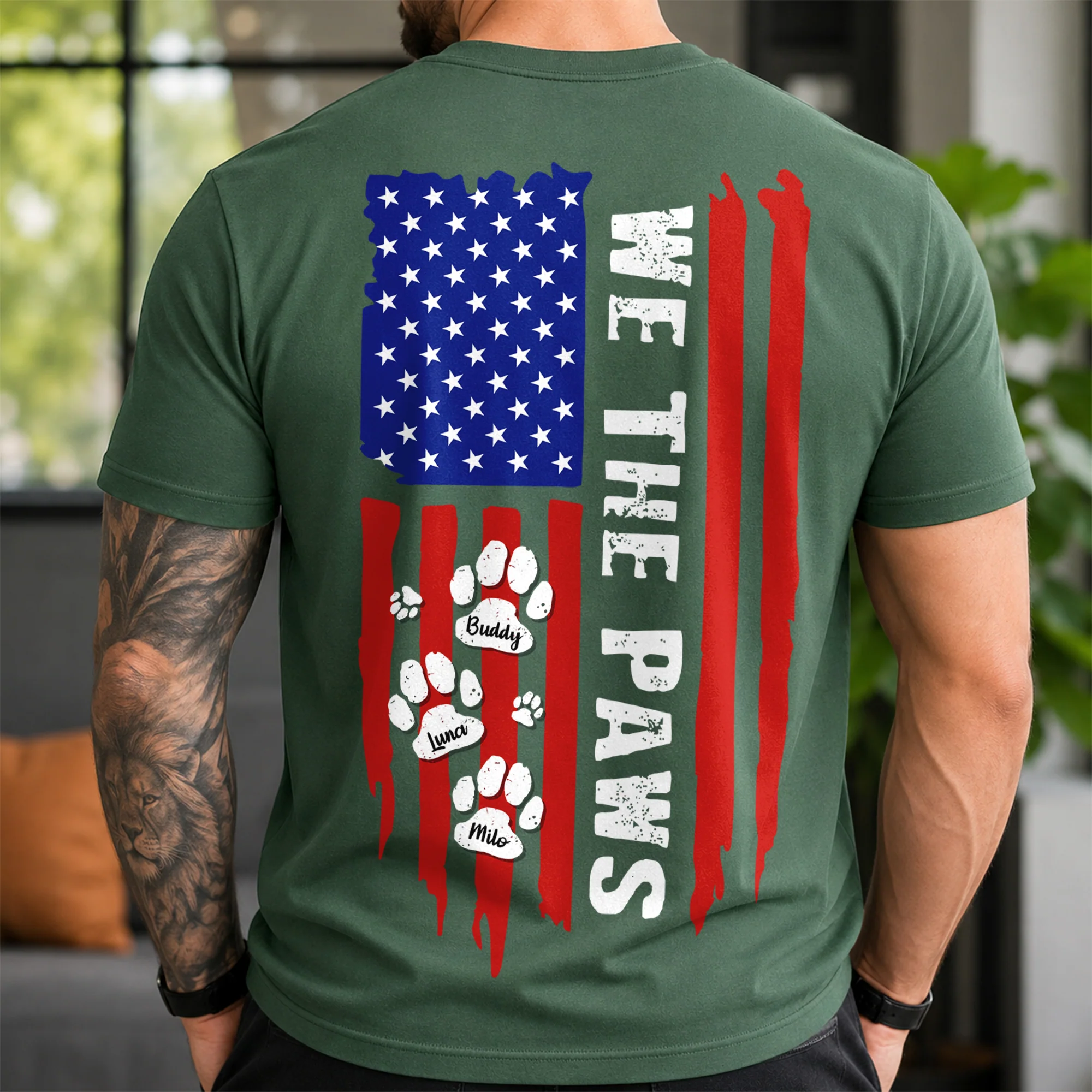 Personalized We The Paws Back Comfort Shirt For Dog Lover TH10 170163 - Image 5