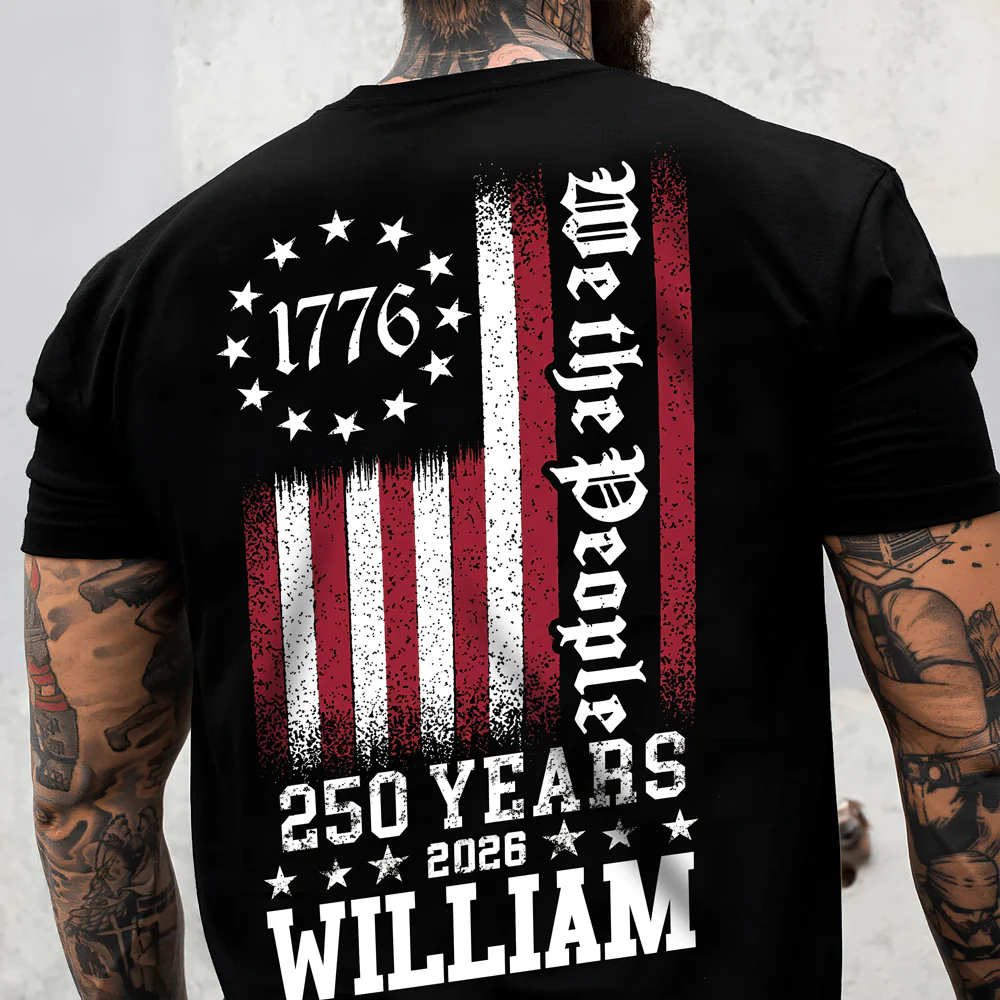 Personalized We The People 250 Years Back Dark Shirt TH10 898623 - Image 4
