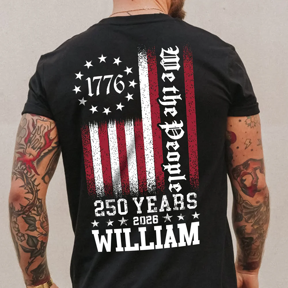 Personalized We The People 250 Years Back Dark Shirt TH10 898623 - Image 5