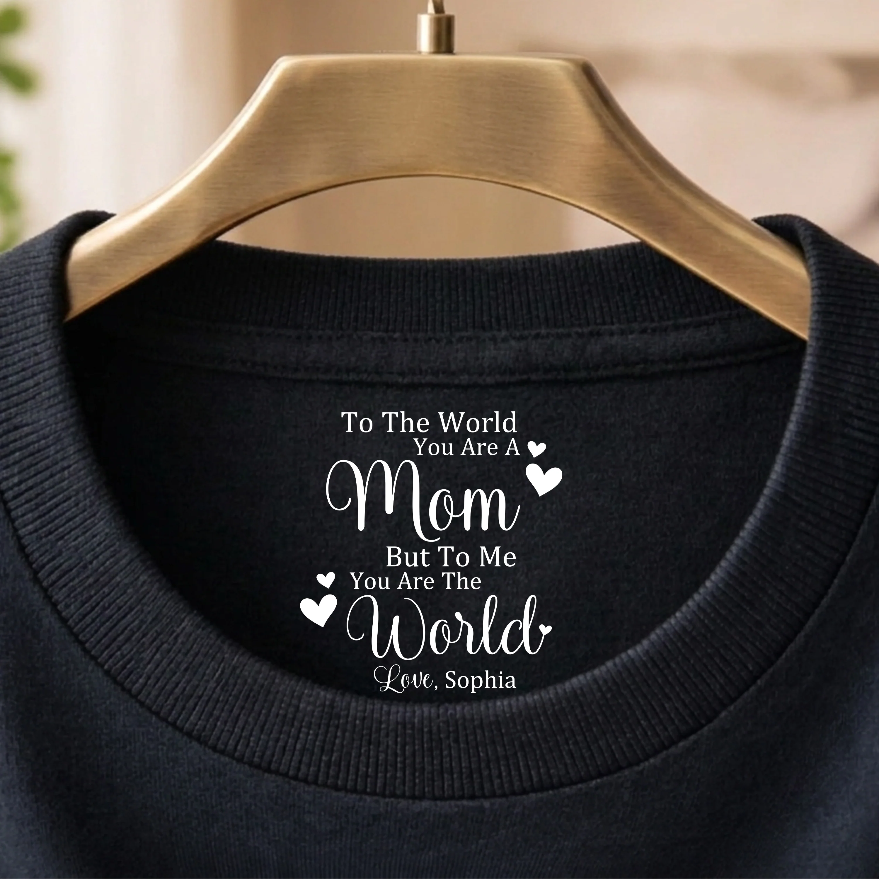 Personalized You Are The World Back Neck Shirt For Mom Dad TH10 169181 - Image 3